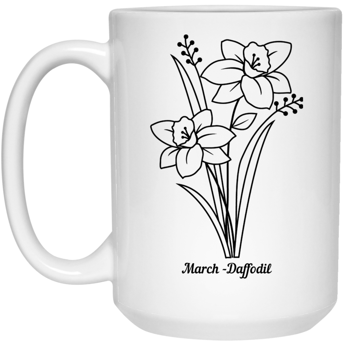 Daffodil White Mug