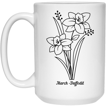 Daffodil White Mug