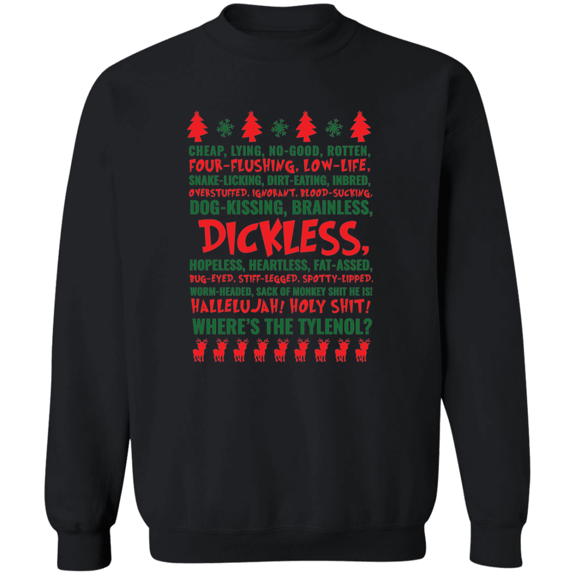 Dickless Crewneck Pullover Sweatshirt
