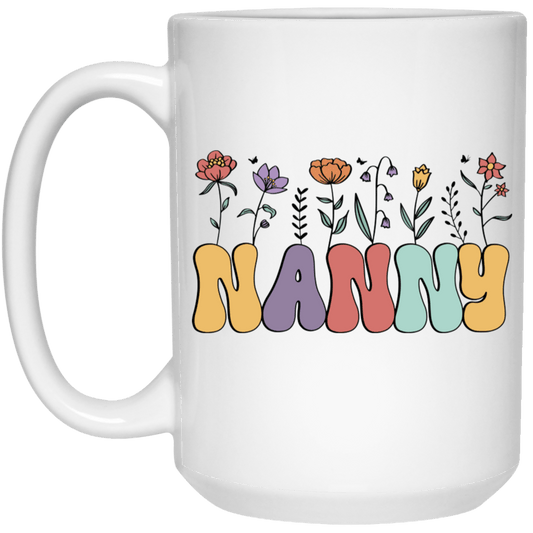Nanny White 15 oz Mug
