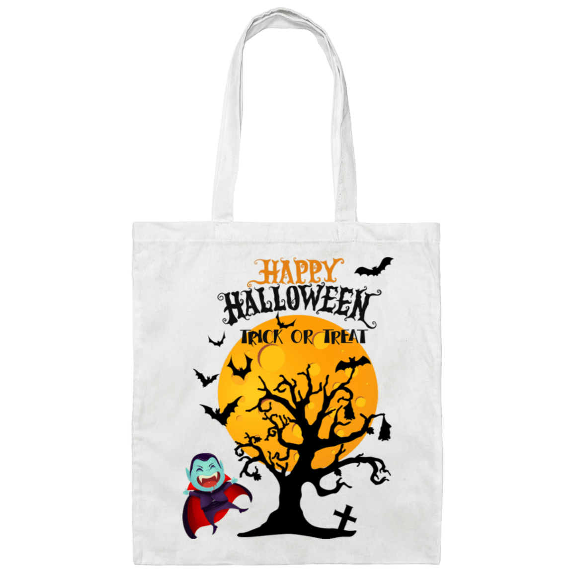 Happy Halloween Canvas Tote Bag