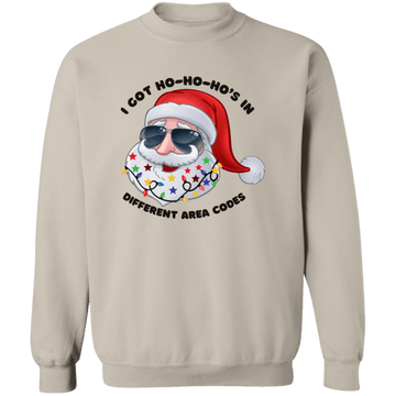 Shady Santa Crewneck Pullover Sweatshirt