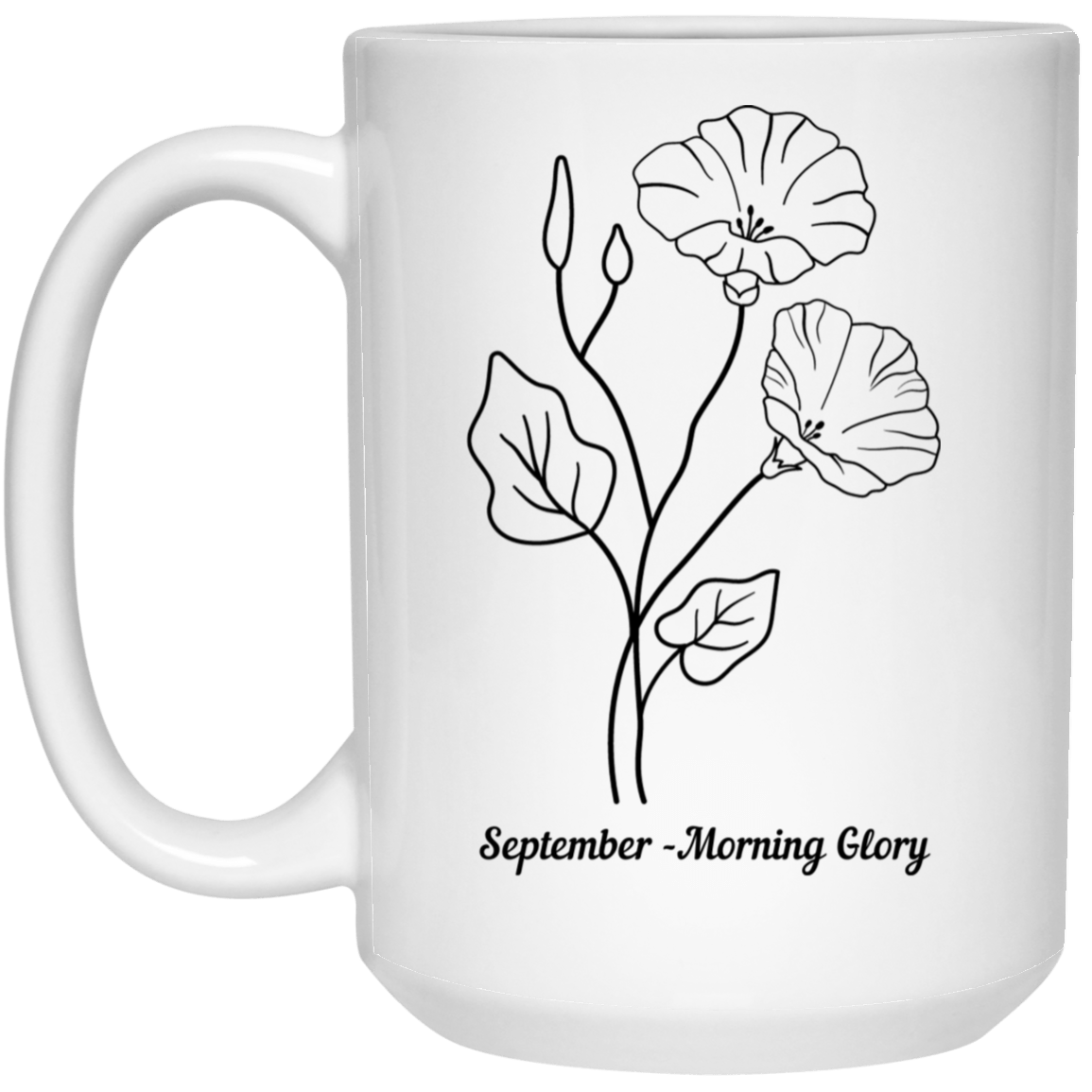 Morning Glory  White Mug