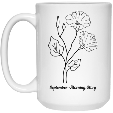 Morning Glory  White Mug