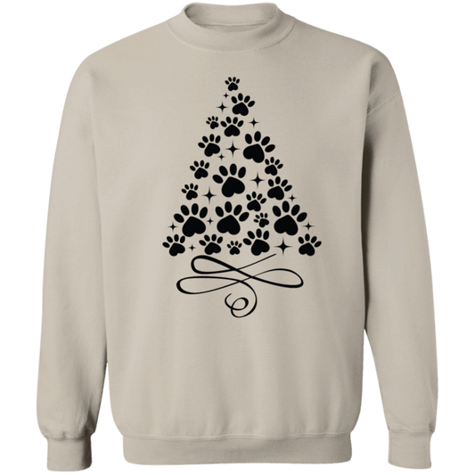 Pawprint Crewneck Pullover Sweatshirt
