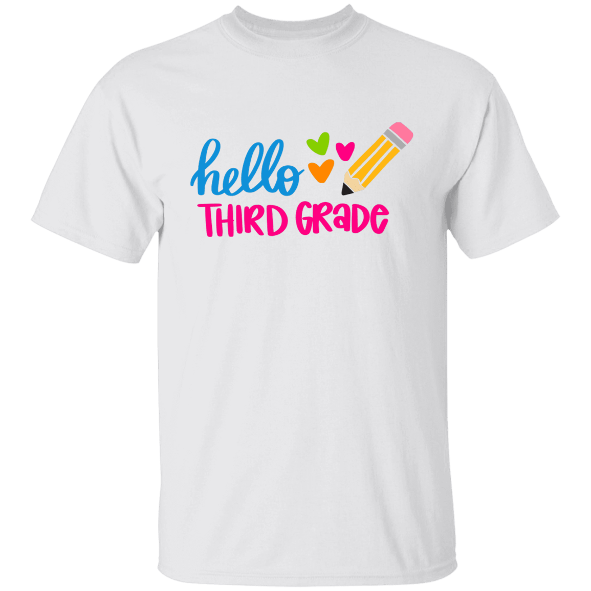 Hello Third Grade Youth 100% Cotton T-Shirt