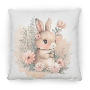 Easter Bunny Medium Square Pillow