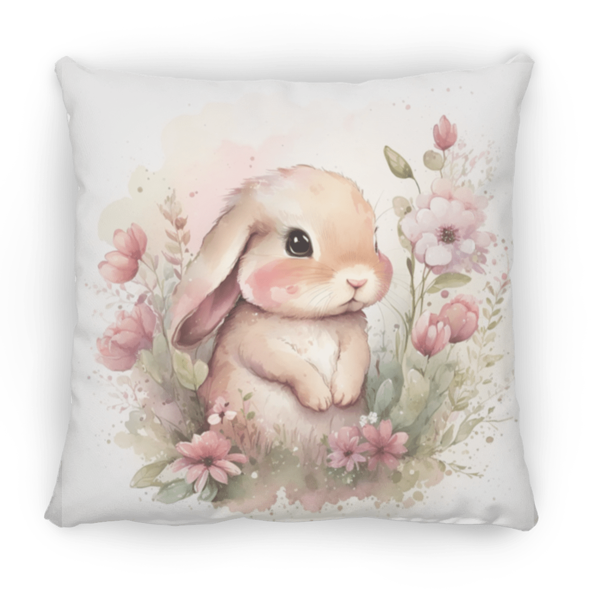 Easter Bunny Medium Square Pillow