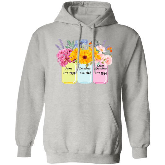 Mother's Day Personalized Mason Jar Pullover Hoodie