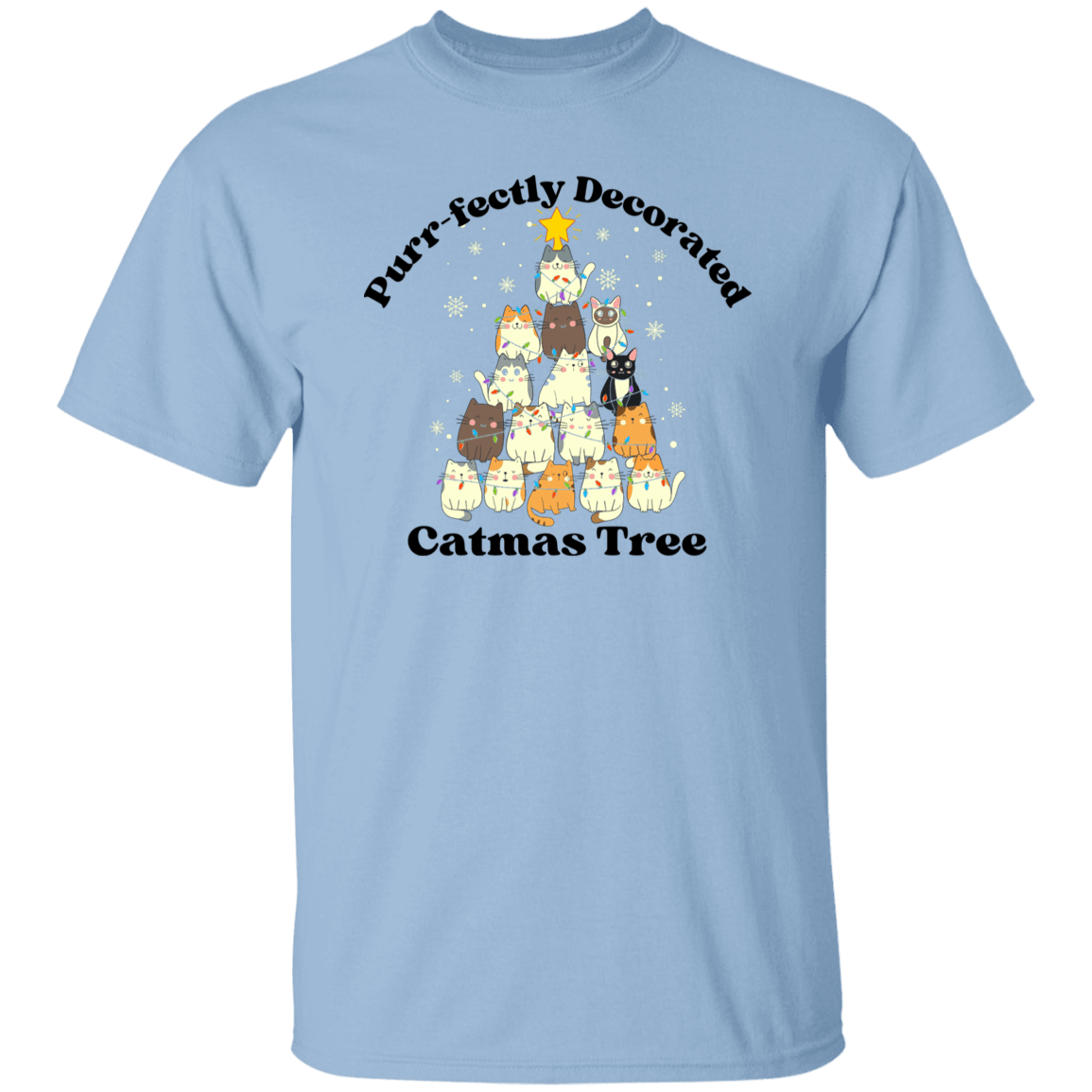 Purr-fectly Decorated Christmas TreeT-Shirt