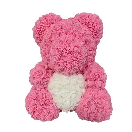 Rose Teddy Bear - Flower Rose Bear with Box - forallmylove39