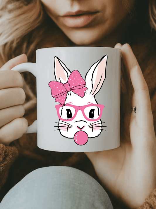 Cute Rabbit Mug - Cute Rabbit White 15 oz Mug - forallmylove39