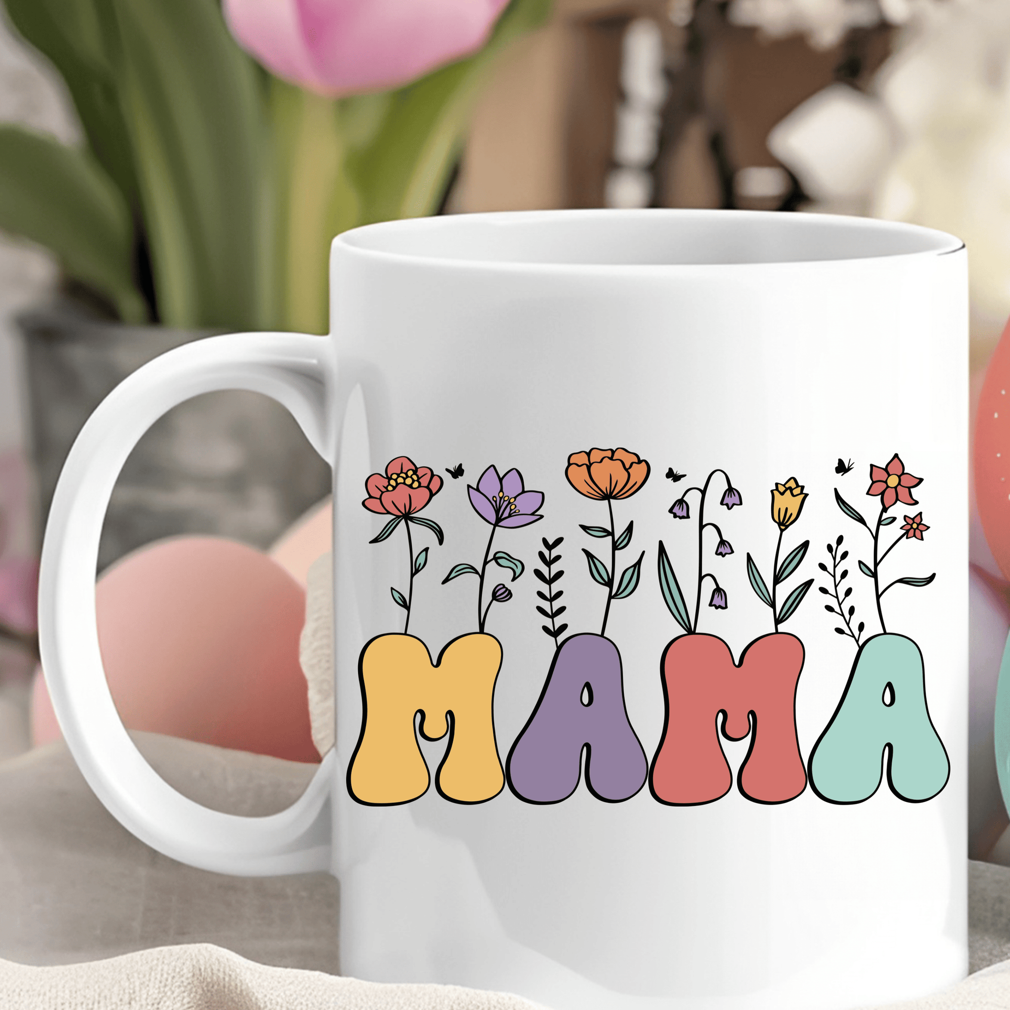 Mama White 15oz Mug - Perfect Gift for Moms - forallmylove39
