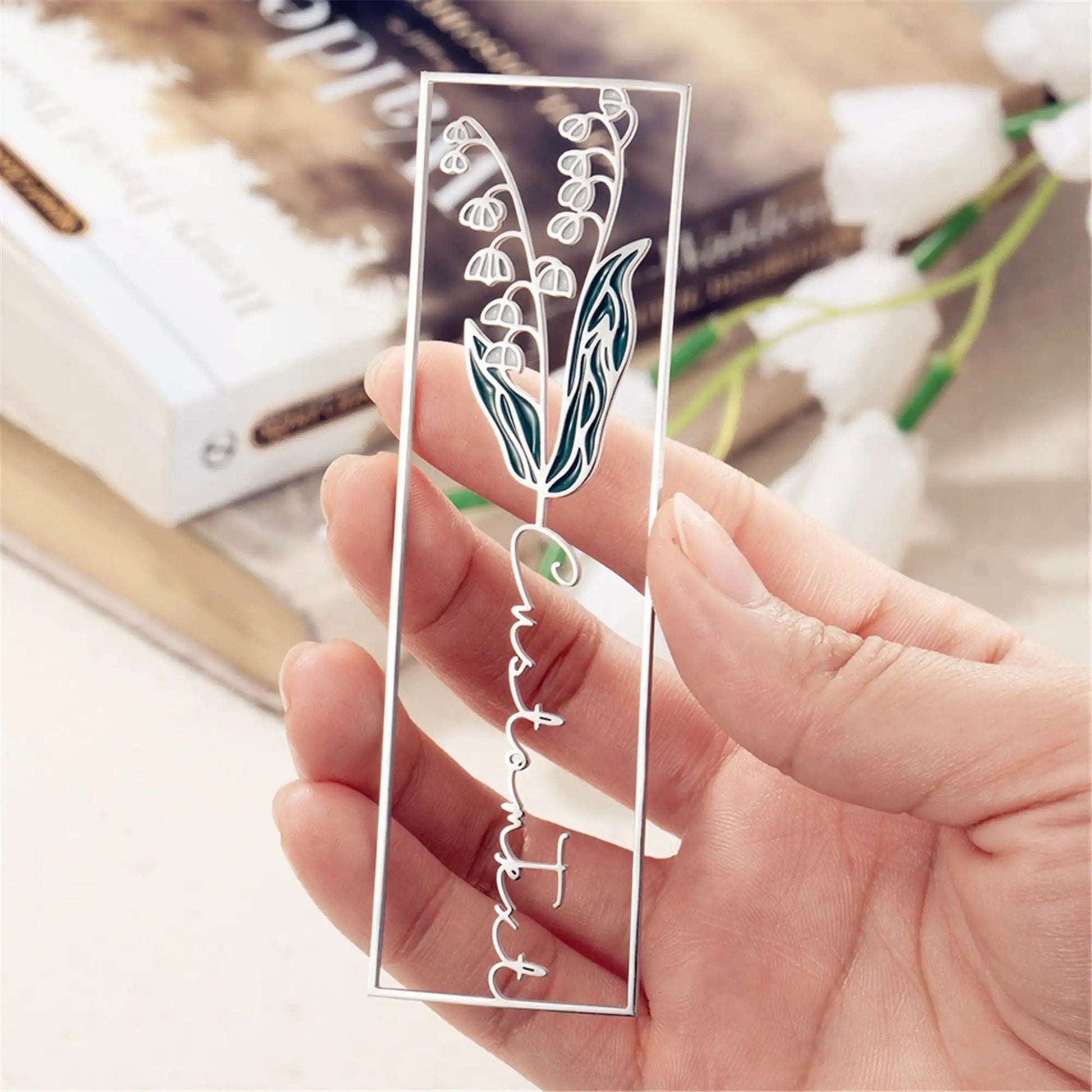 Personalized Birthflower Bookmark - Custom Bookmark - forallmylove39