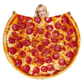 Cozy Pizza Blanket - Soft Plush Throw for Bed & Sofa - forallmylove39