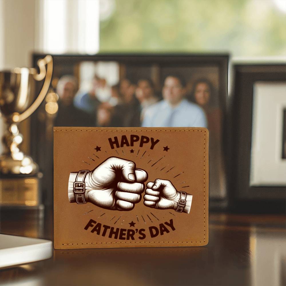 Happy Father's Day - Graphic Leather Wallet
