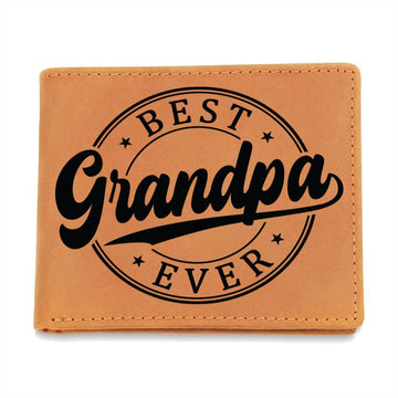 The Best Grandpa Ever - Graphic Leather Wallet