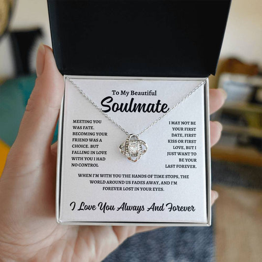 To My Beautiful Soulmate - Love Knot Necklace