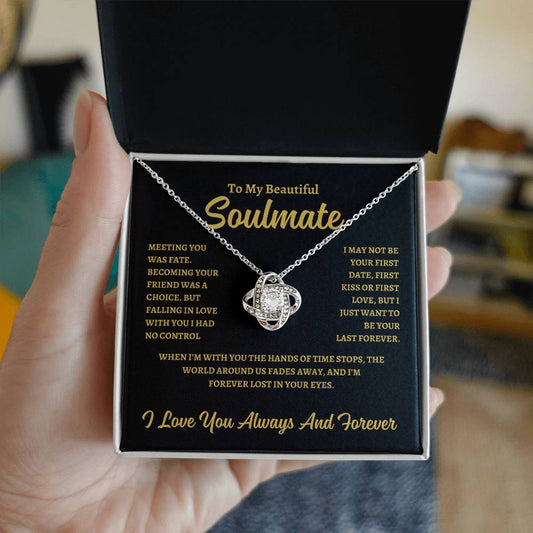 To My Beautiful Soulmate - Love Knot Necklace