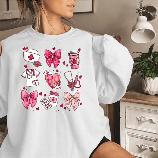 Valentine Nurse Couquette Sweatshirt