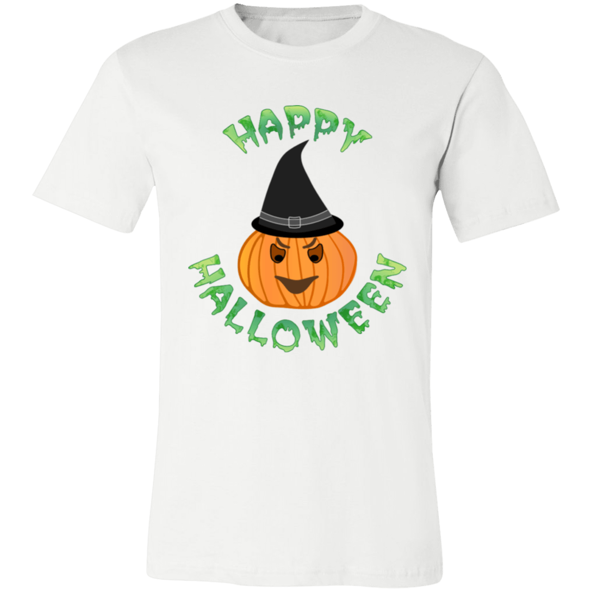 Happy Halloween Ladies Jersey Short-Sleeve T-Shirt