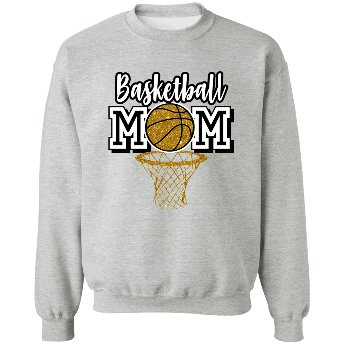 Basketball Mom Crewneck Pullover Sweatshirt