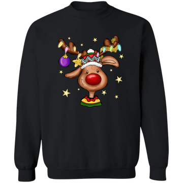 Reindeer Crewneck Pullover Sweatshirt