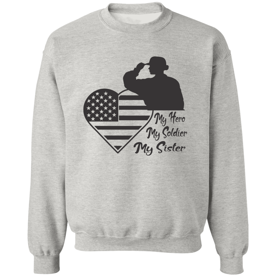 My Hero Sister Men's  Pullover Crewneck Sweatshirt 8 oz