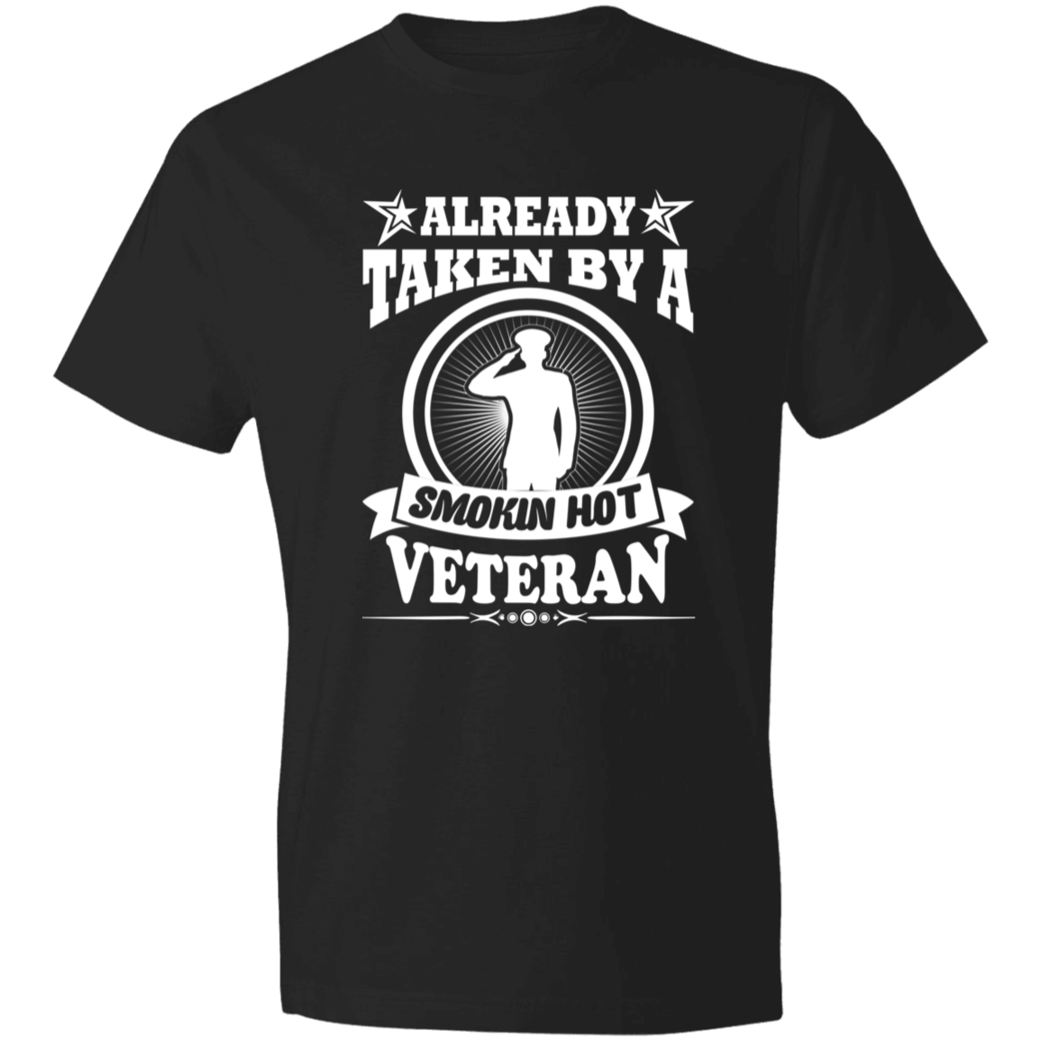 Smokin Hot Veteran Men's Lightweight T-Shirt 4.5 oz