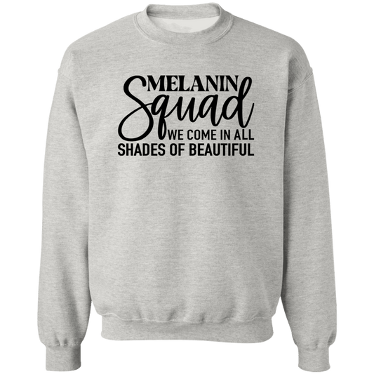 Melanin Squad Ladies Crewneck Pullover Sweatshirt