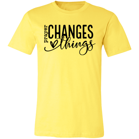 Prayer changes things Unisex Jersey Short-Sleeve T-Shirt