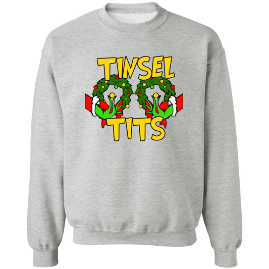 Tinsel Tits Crewneck Pullover Sweatshirt