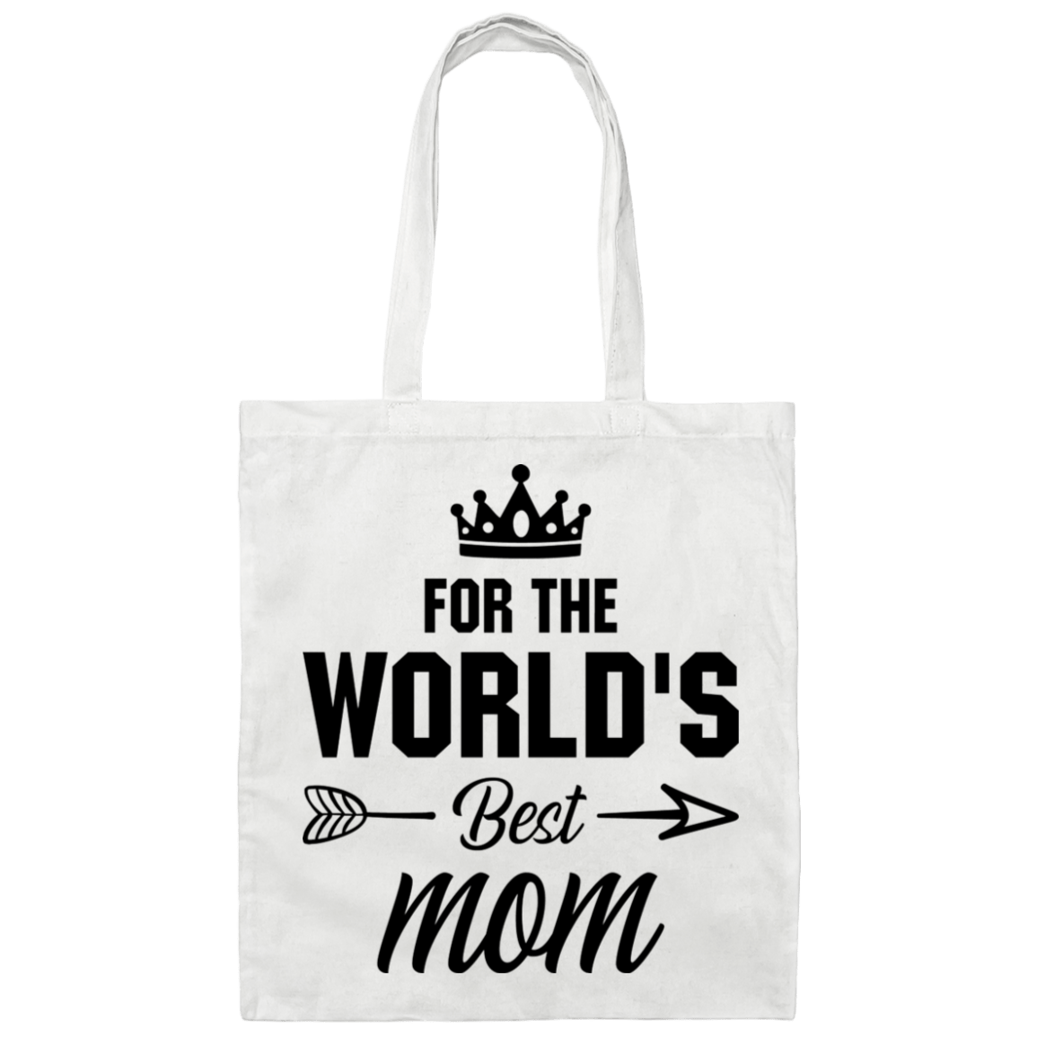 World's Best Mom Canvas Tote Bag