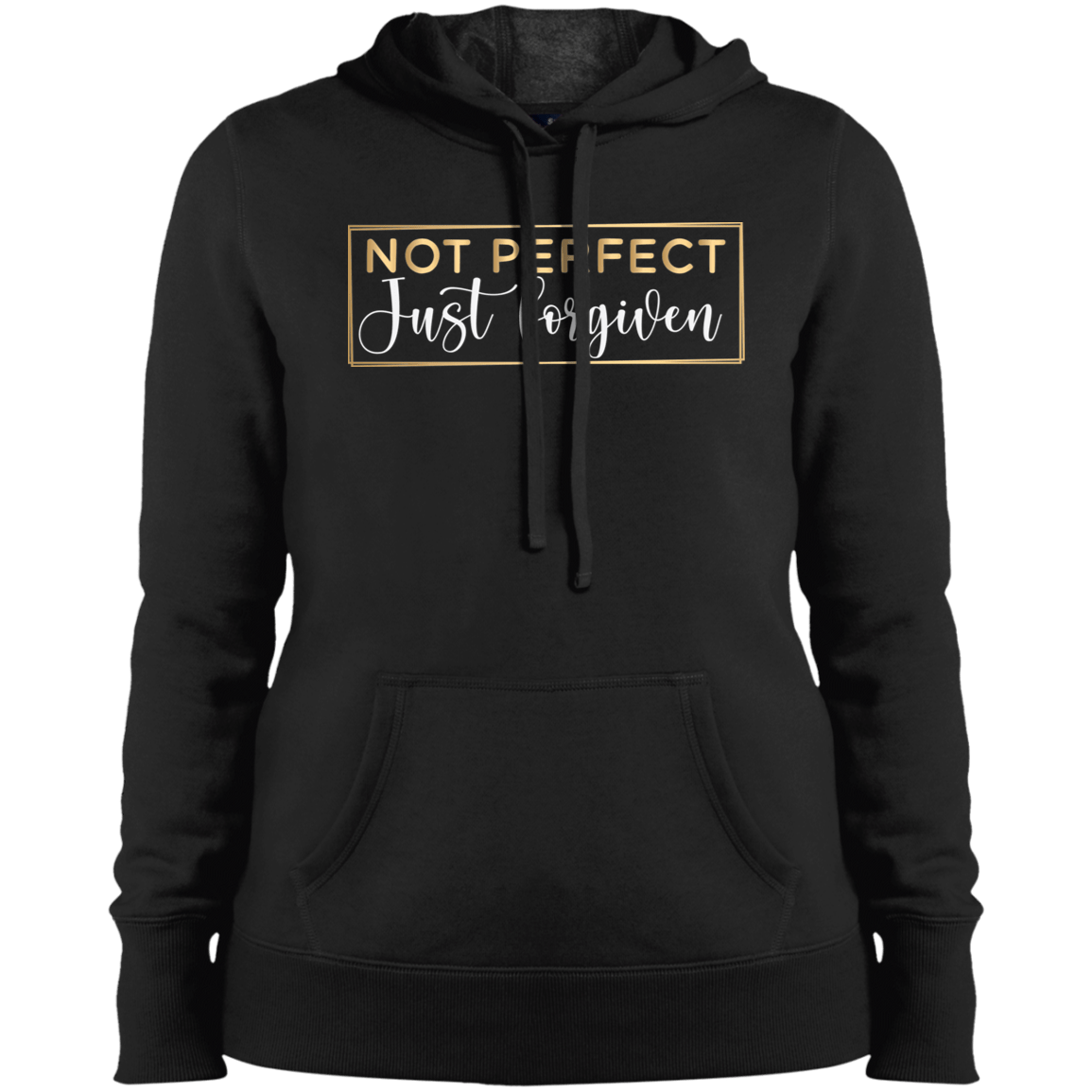Not Perfect Ladies' Pullover Hooded Sweatshirt