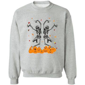 Dancing Skeletons Ladies  Crewneck Pullover Sweatshirt
