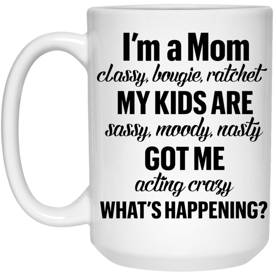 I'm a Mom ....15 oz. White Mug