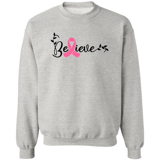 Believe Unisex  Crewneck Pullover Sweatshirt