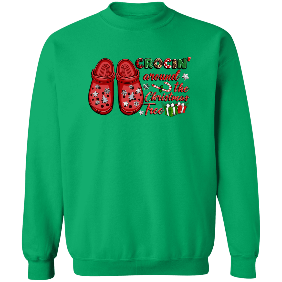 Crocing Christmas Crewneck Pullover Sweatshirt
