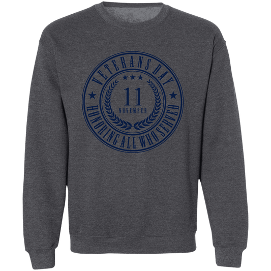 Veteran's Day Men's Pullover Crewneck Sweatshirt 8 oz