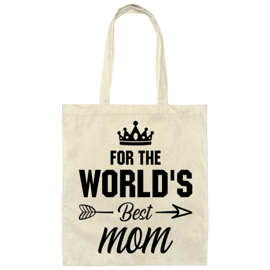 World's Best Mom Canvas Tote Bag