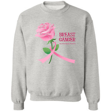 Pink Rose Unisex Crewneck Pullover Sweatshirt