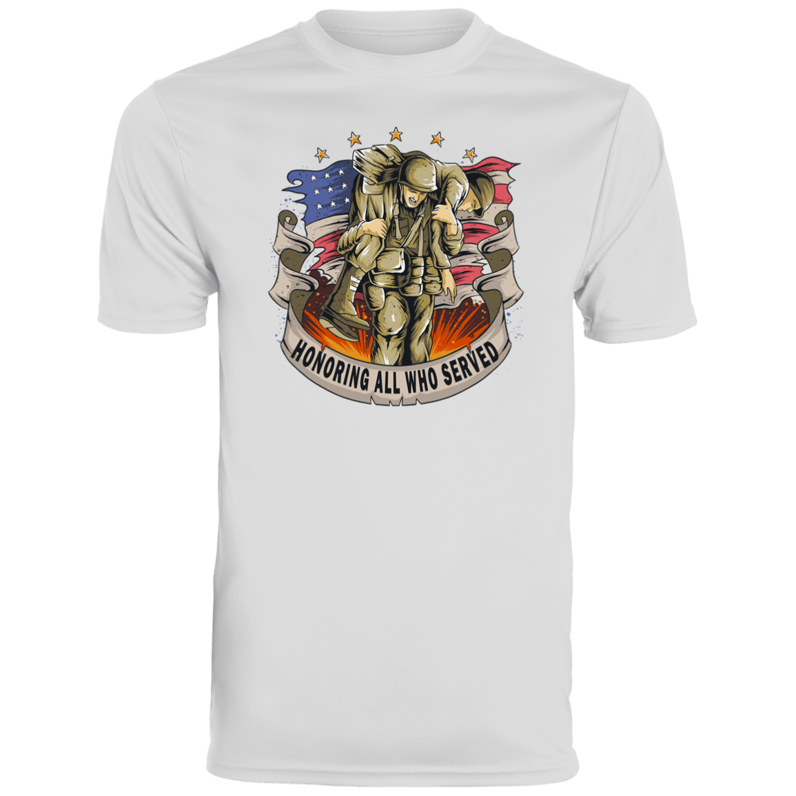 Honoring All Who Served Men's Moisture-Wicking Tee