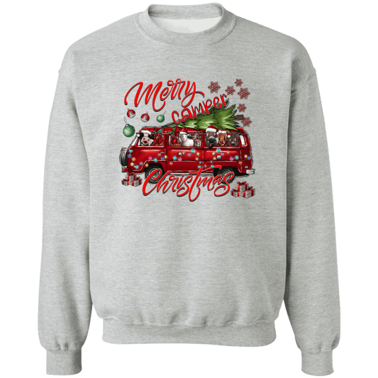 Christmas CamperCrewneck Pullover Sweatshirt