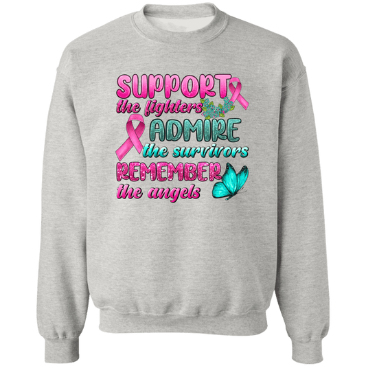 Support the fighter Unisex Crewneck Pullover Sweatshirt