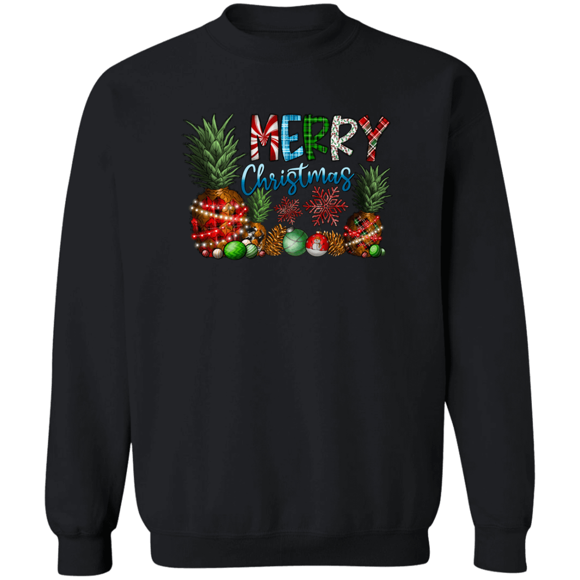 Merry Christmas Crewneck Pullover Sweatshirt