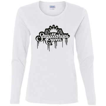 Sagittarius Queen Ladies' Cotton LS T-Shirt