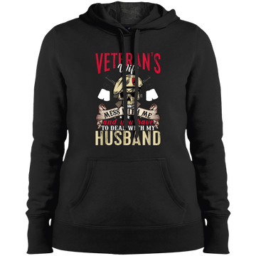 Veteran's Wife Ladies' Pullover Hooded Sweatshirt