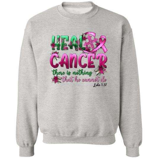 Heal Cancer Unisex Crewneck Pullover Sweatshirt