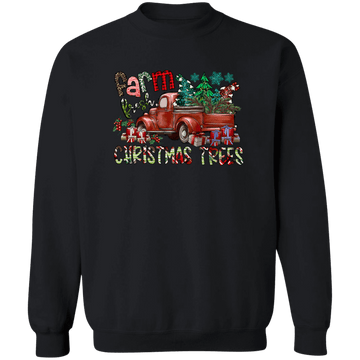Farm Fresh Christmas Crewneck Pullover Sweatshirt