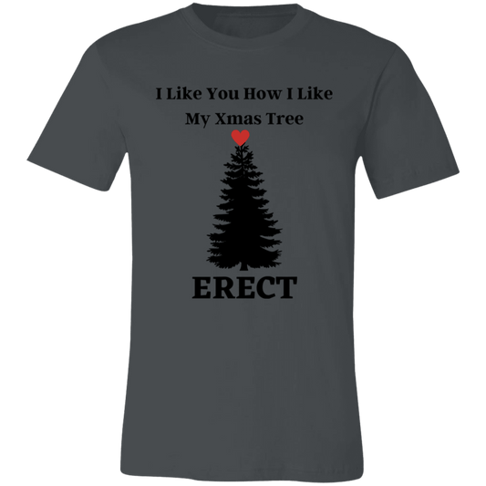 Erect Xmas Tree  Unisex Jersey Short-Sleeve T-Shirt